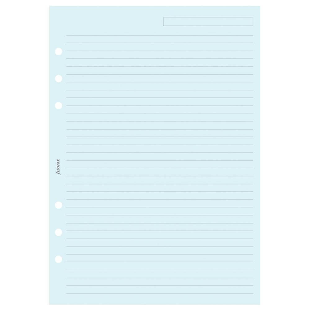 Filofax A5 Diary Ruled Notepaper Refill